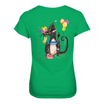 F*U-Cat- Karneval - Druck Hinten - Ladies Premium Shirt
