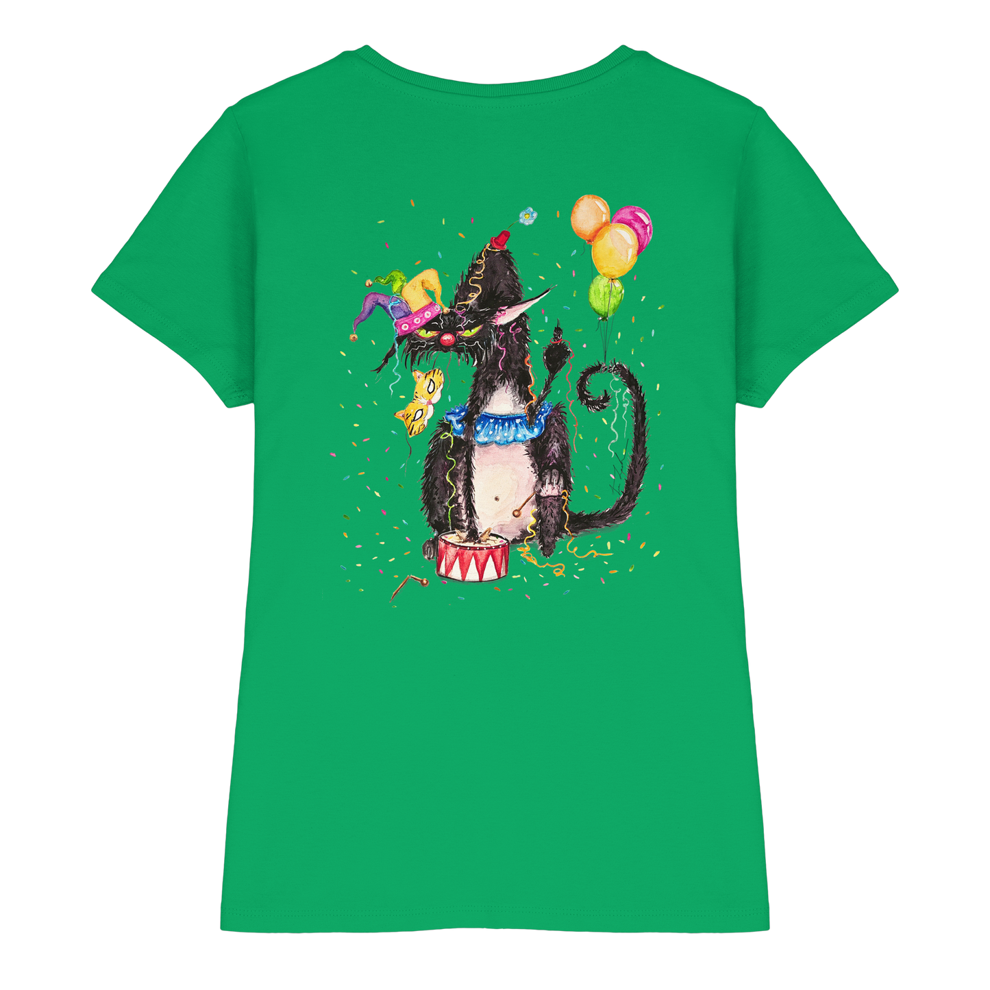 F*U-Cat- Karneval - Druck Hinten - Ladies Premium Shirt