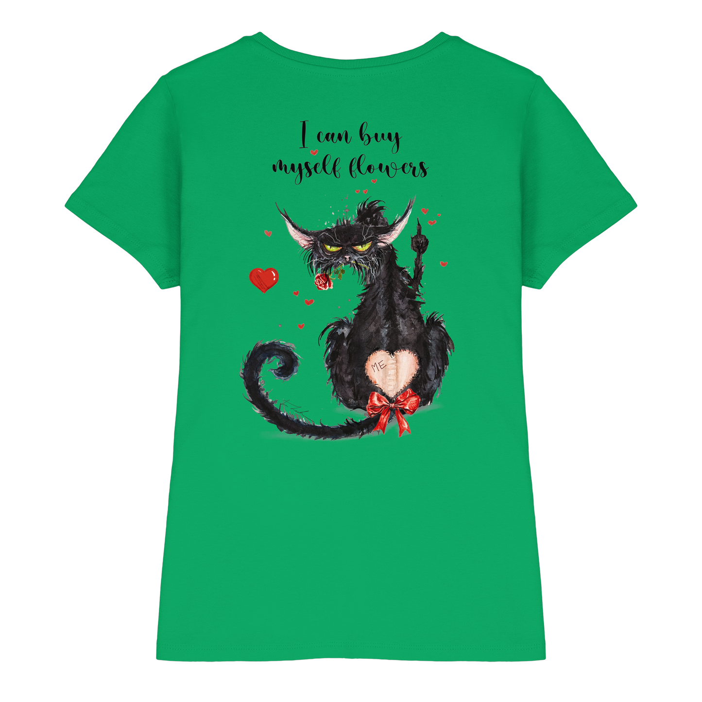 F*U-Cat- Love - Druck Hinten - Ladies Premium Shirt