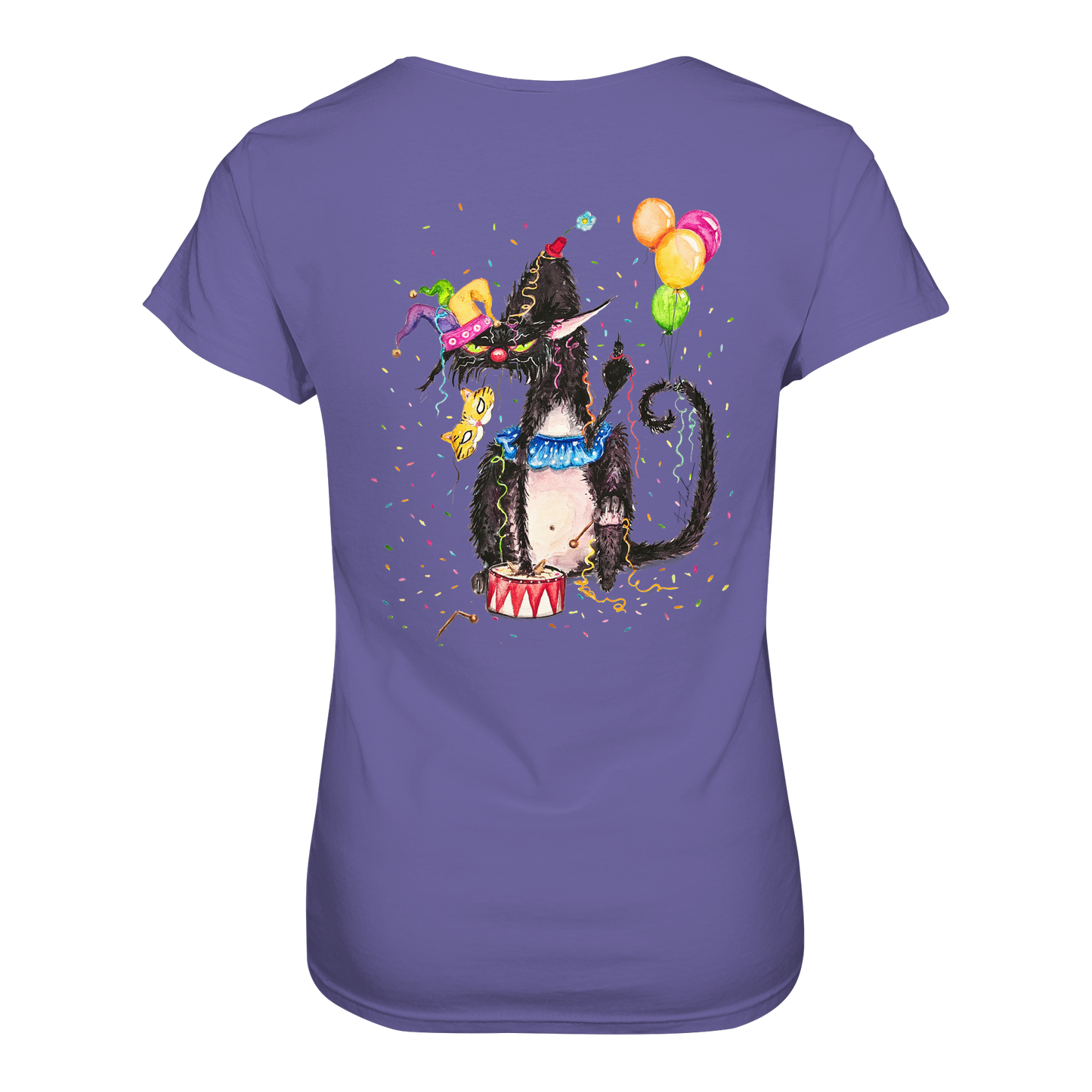 F*U-Cat- Karneval - Druck Hinten - Ladies Premium Shirt