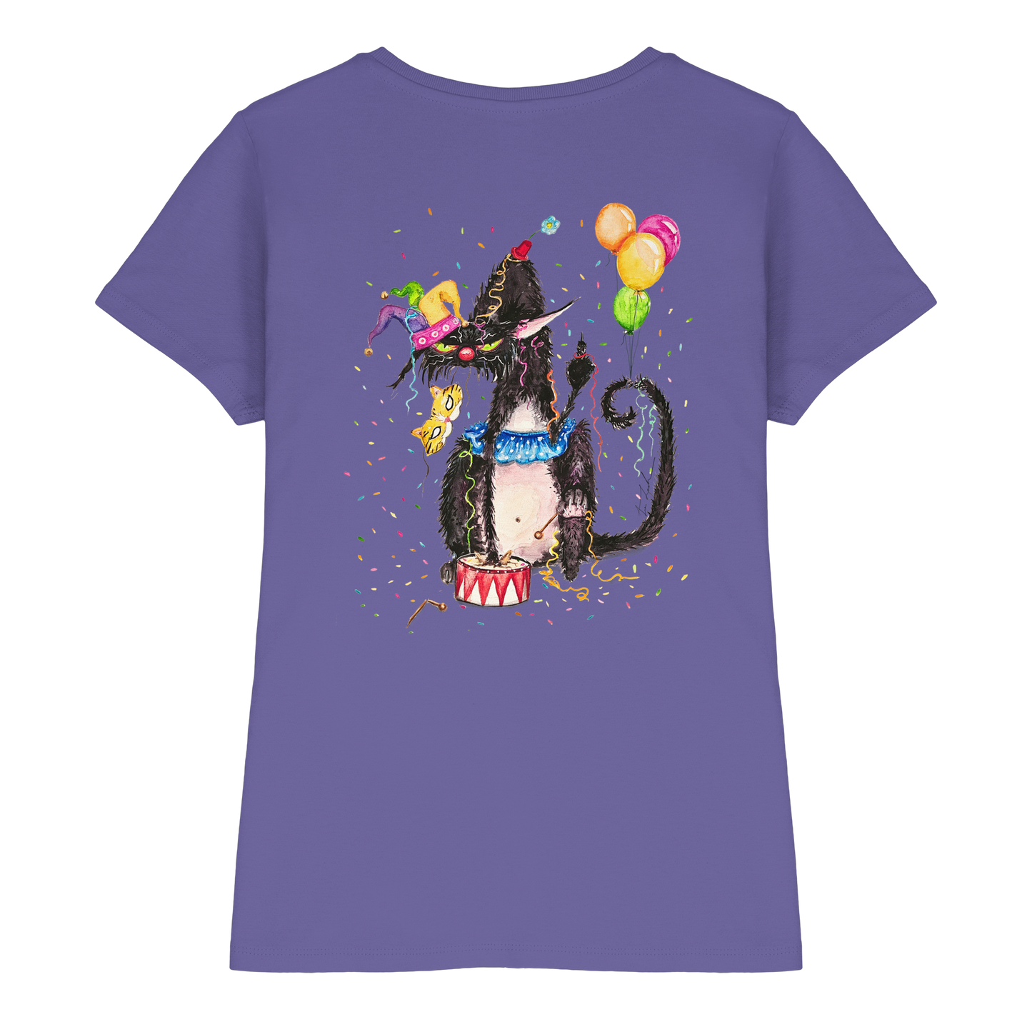F*U-Cat- Karneval - Druck Hinten - Ladies Premium Shirt