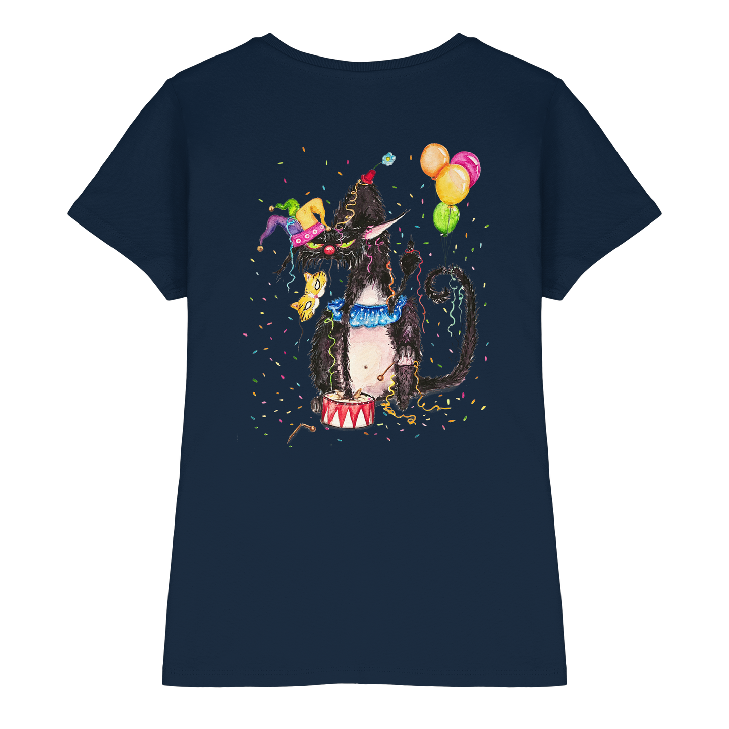F*U-Cat- Karneval - Druck Hinten - Ladies Premium Shirt