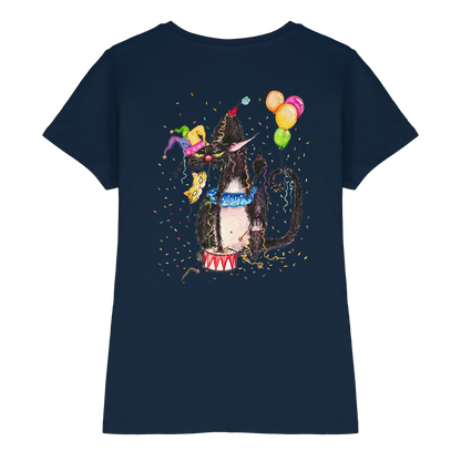 F*U-Cat- Karneval - Druck Hinten - Ladies Premium Shirt