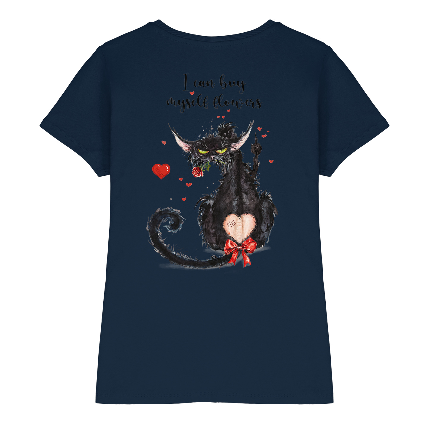 F*U-Cat- Love - Druck Hinten - Ladies Premium Shirt