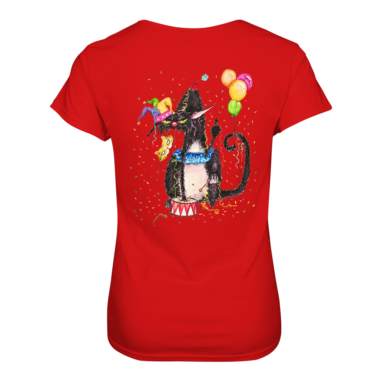 F*U-Cat- Karneval - Druck Hinten - Ladies Premium Shirt