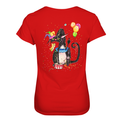 F*U-Cat- Karneval - Druck Hinten - Ladies Premium Shirt