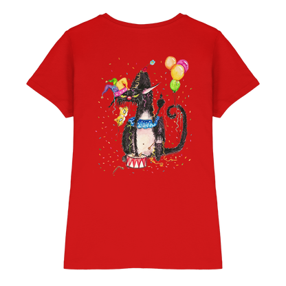 F*U-Cat- Karneval - Druck Hinten - Ladies Premium Shirt