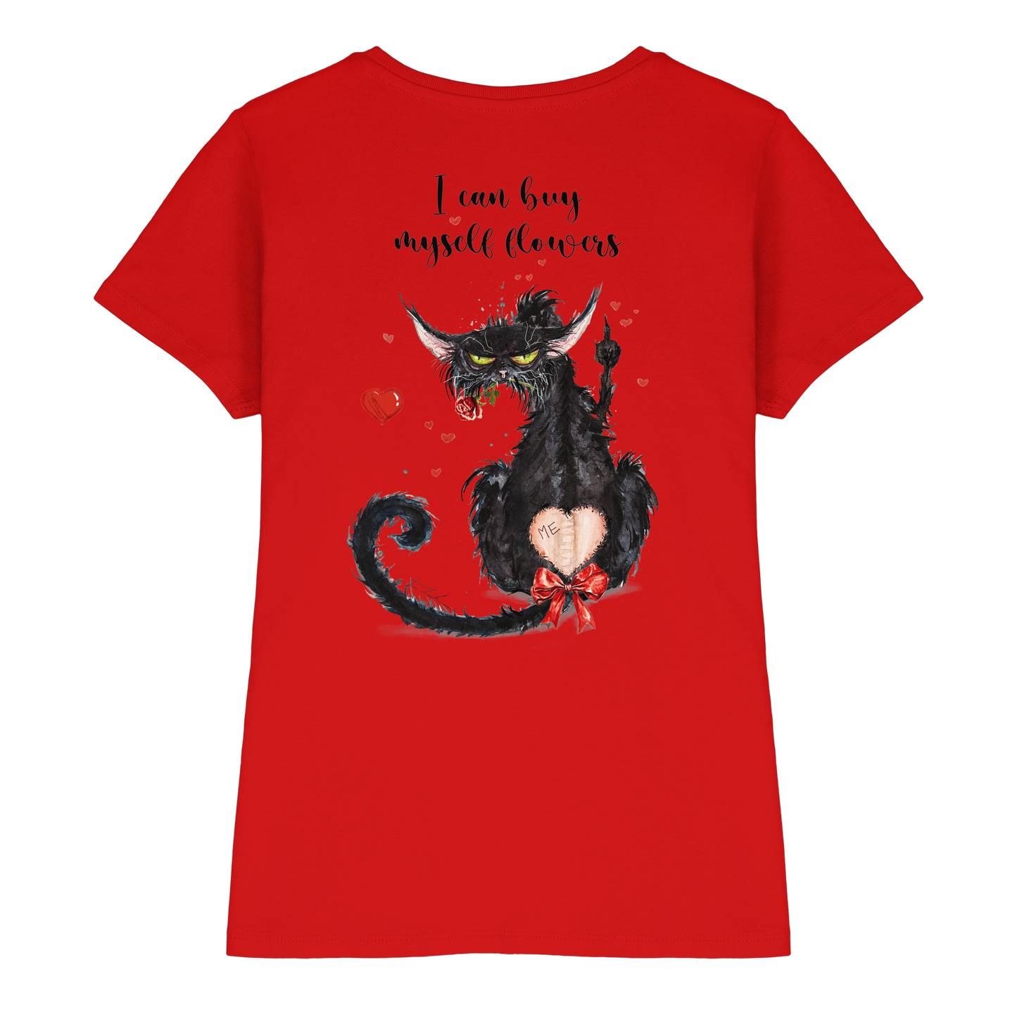 F*U-Cat- Love - Druck Hinten - Ladies Premium Shirt