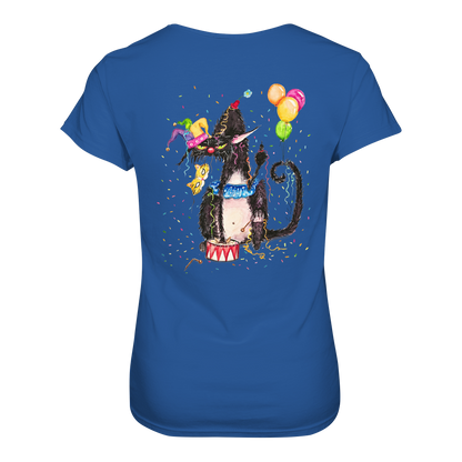 F*U-Cat- Karneval - Druck Hinten - Ladies Premium Shirt