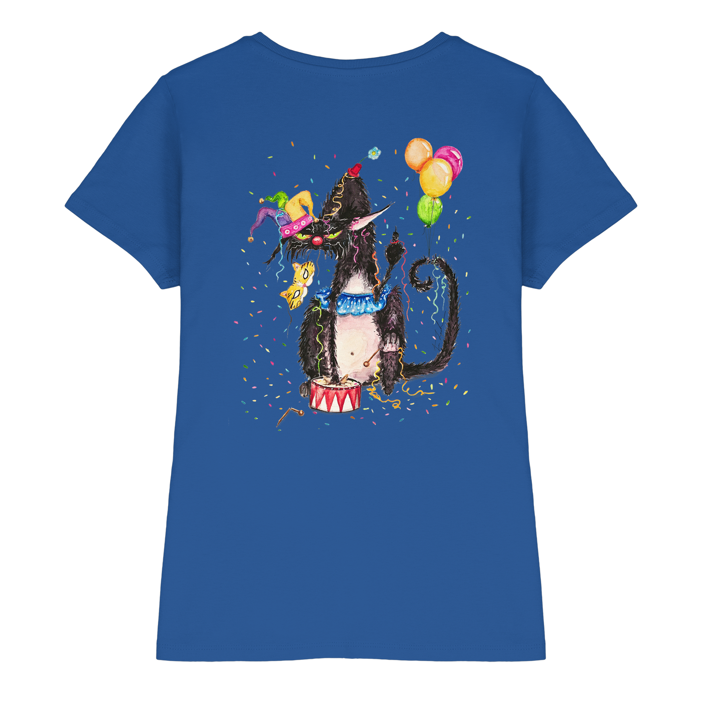 F*U-Cat- Karneval - Druck Hinten - Ladies Premium Shirt