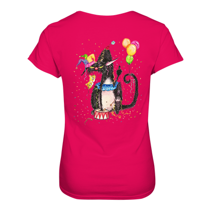 F*U-Cat- Karneval - Druck Hinten - Ladies Premium Shirt