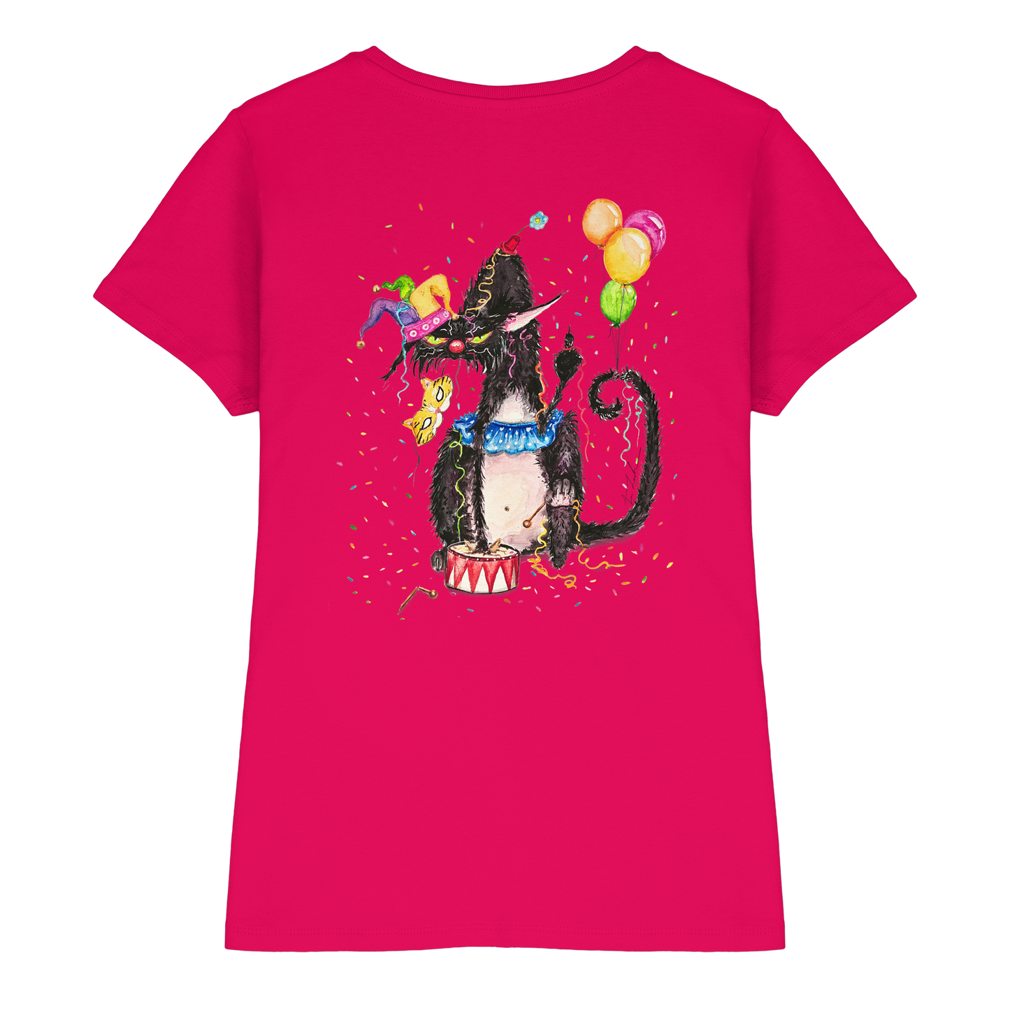 F*U-Cat- Karneval - Druck Hinten - Ladies Premium Shirt