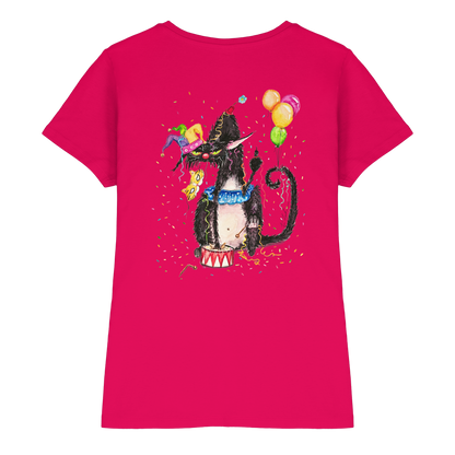 F*U-Cat- Karneval - Druck Hinten - Ladies Premium Shirt