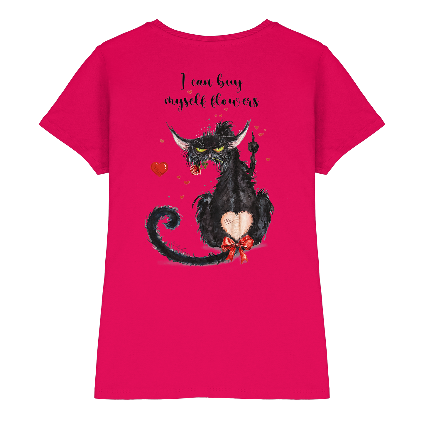 F*U-Cat- Love - Druck Hinten - Ladies Premium Shirt