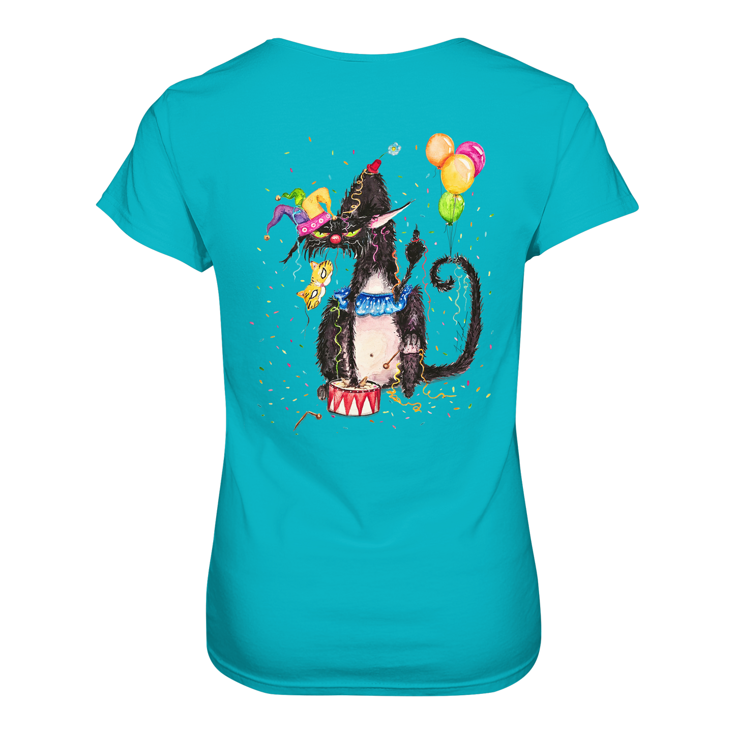 F*U-Cat- Karneval - Druck Hinten - Ladies Premium Shirt