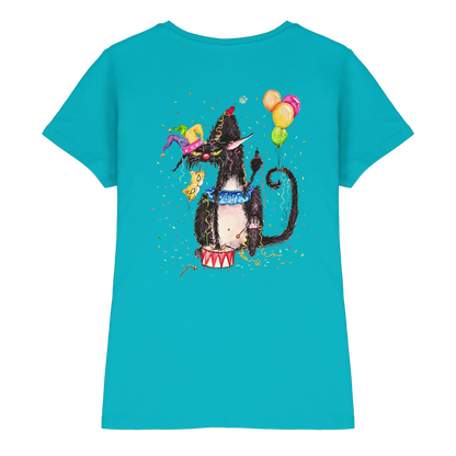 F*U-Cat- Karneval - Druck Hinten - Ladies Premium Shirt
