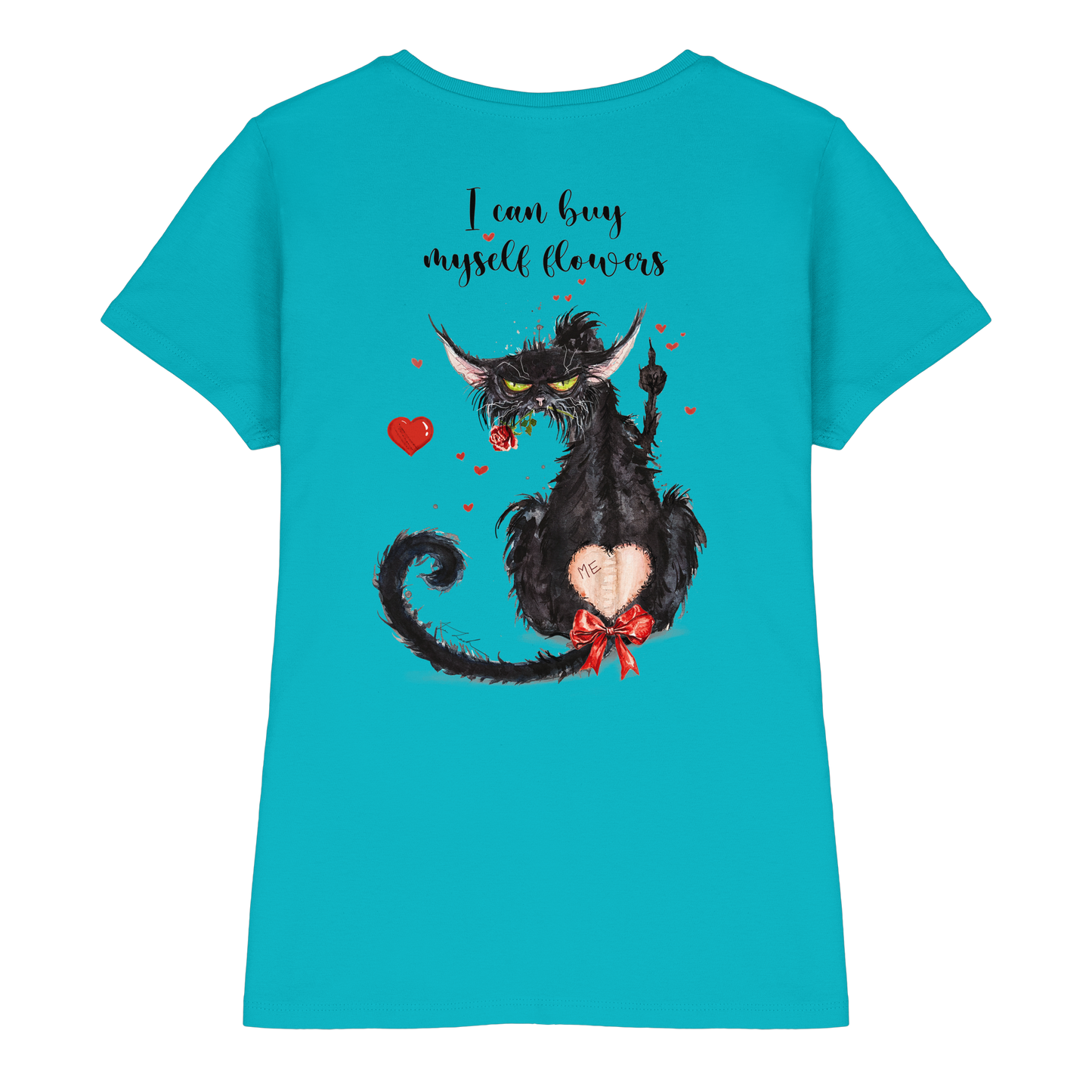 F*U-Cat- Love - Druck Hinten - Ladies Premium Shirt