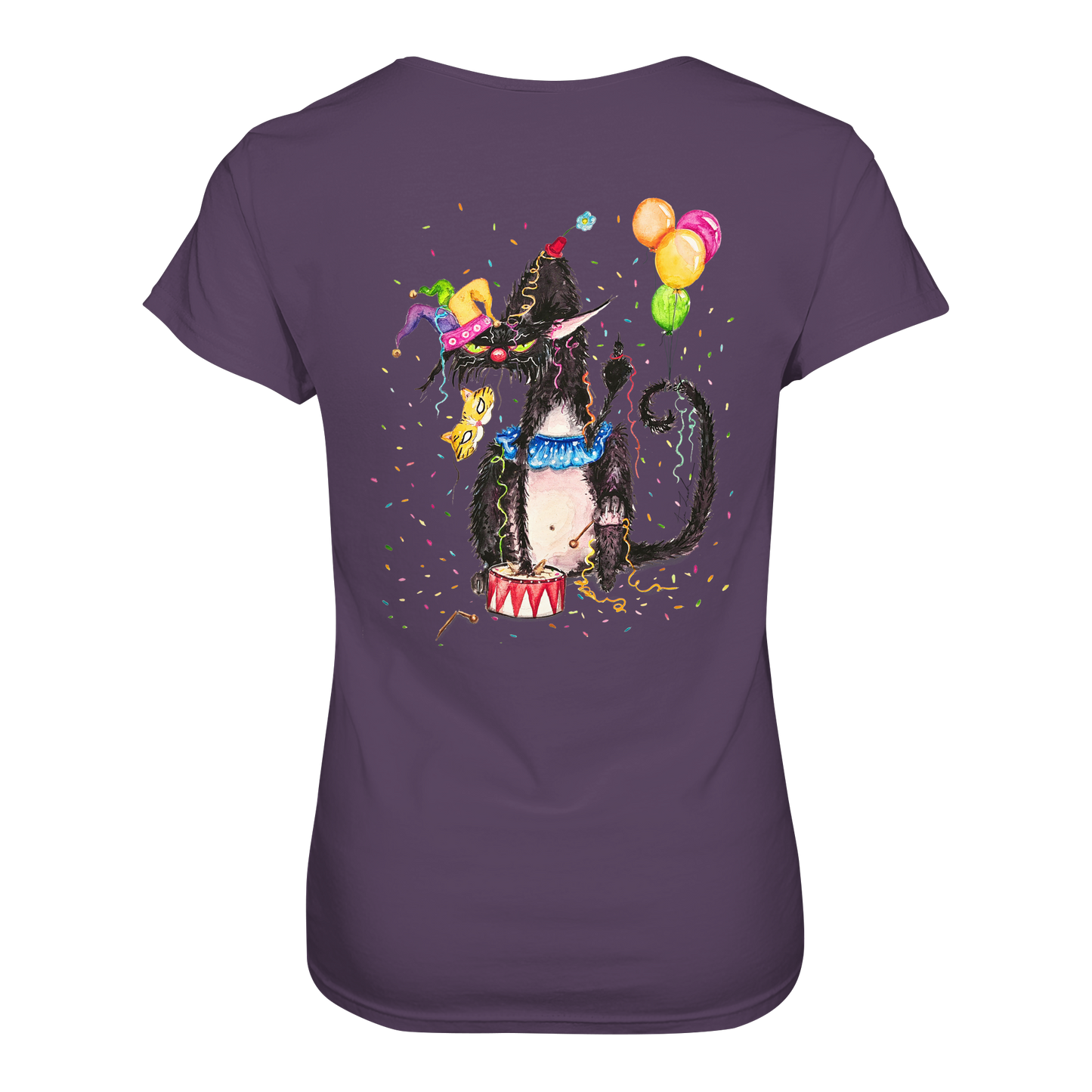 F*U-Cat- Karneval - Druck Hinten - Ladies Premium Shirt