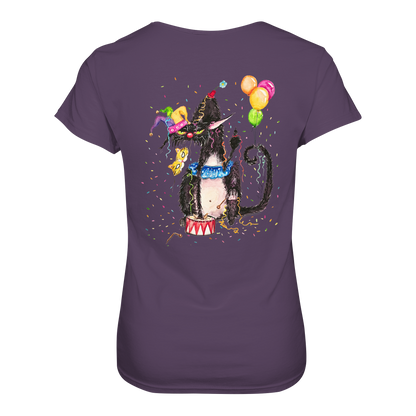 F*U-Cat- Karneval - Druck Hinten - Ladies Premium Shirt