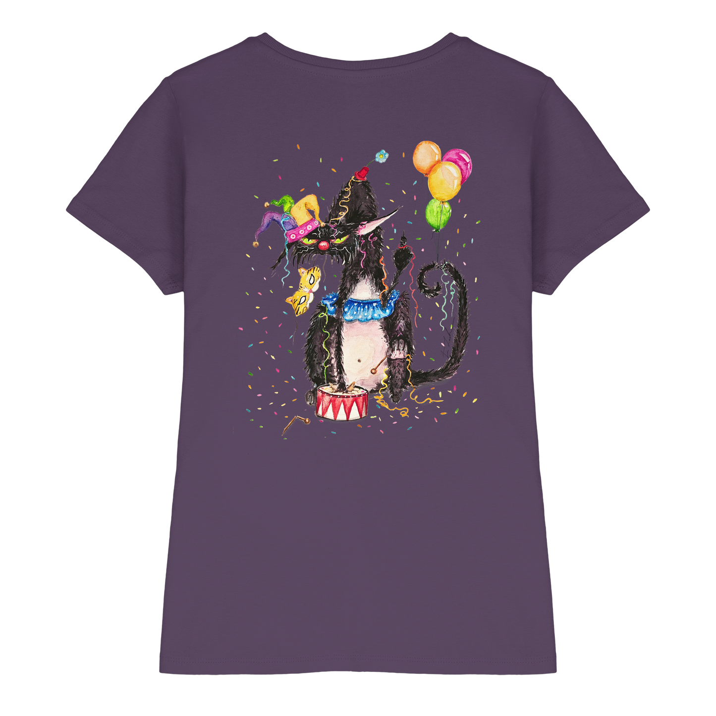 F*U-Cat- Karneval - Druck Hinten - Ladies Premium Shirt