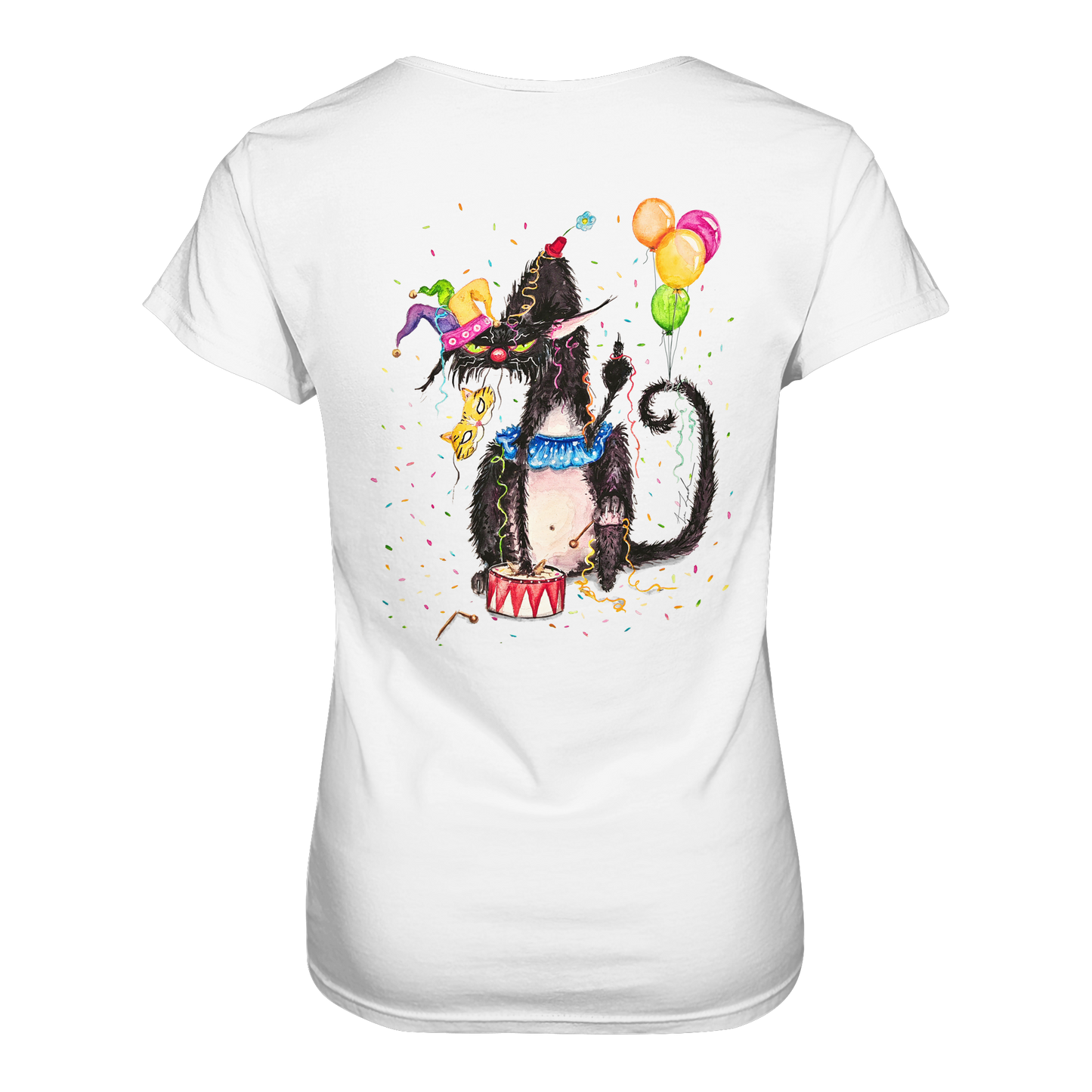 F*U-Cat- Karneval - Druck Hinten - Ladies Premium Shirt