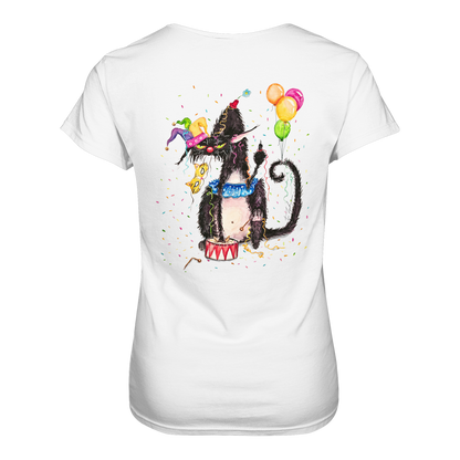F*U-Cat- Karneval - Druck Hinten - Ladies Premium Shirt