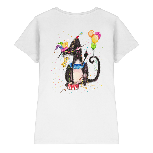 F*U-Cat- Karneval - Druck Hinten - Ladies Premium Shirt