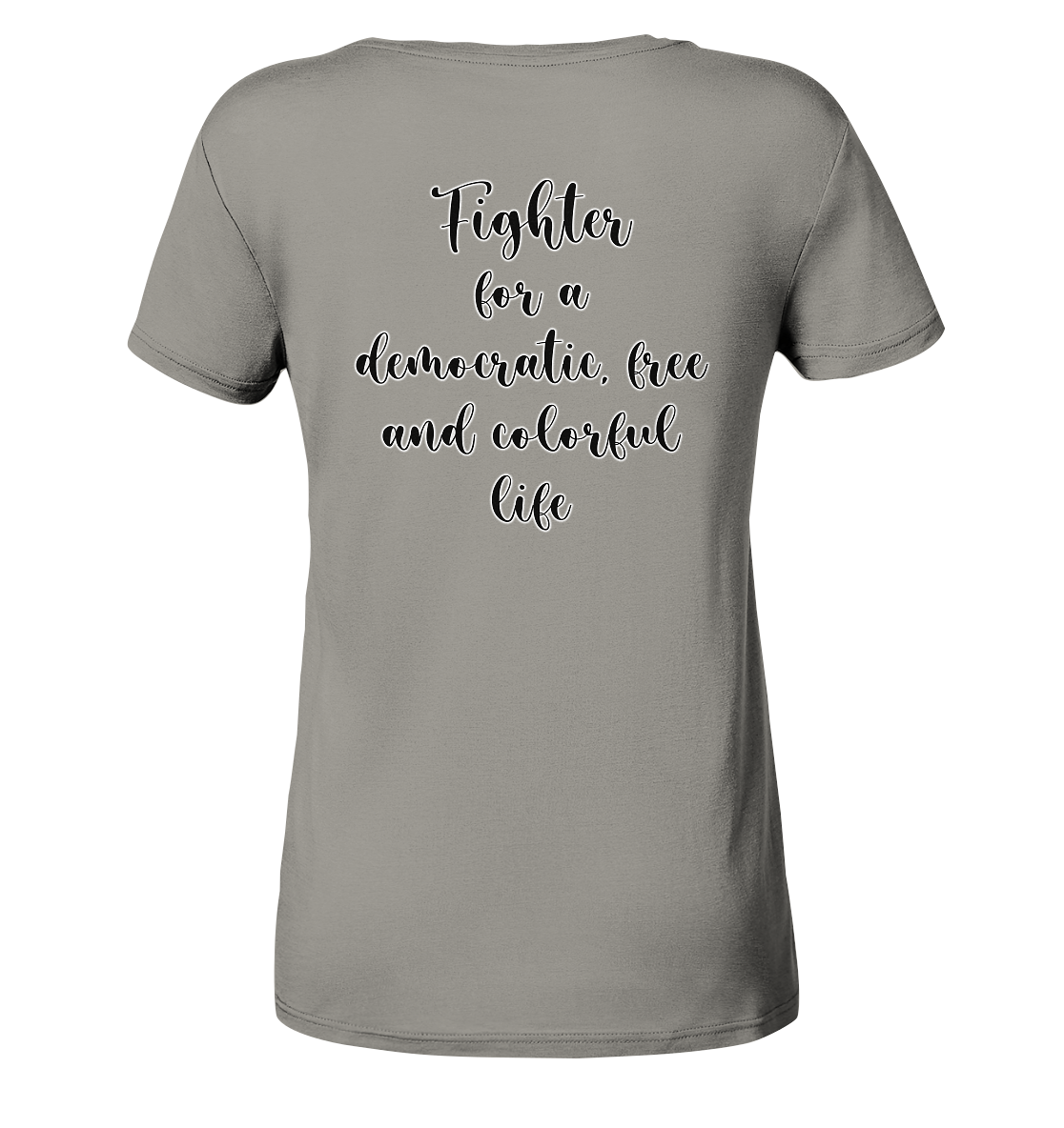 Fighter  - Ladies V-Neck Shirt