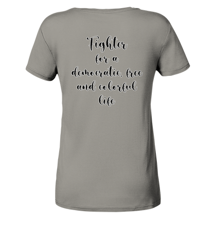 Fighter  - Ladies V-Neck Shirt