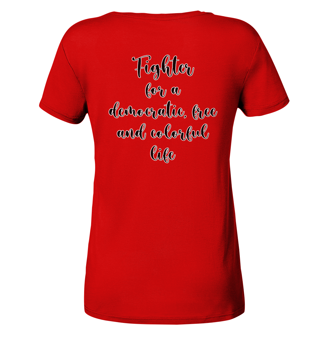 Fighter  - Ladies V-Neck Shirt