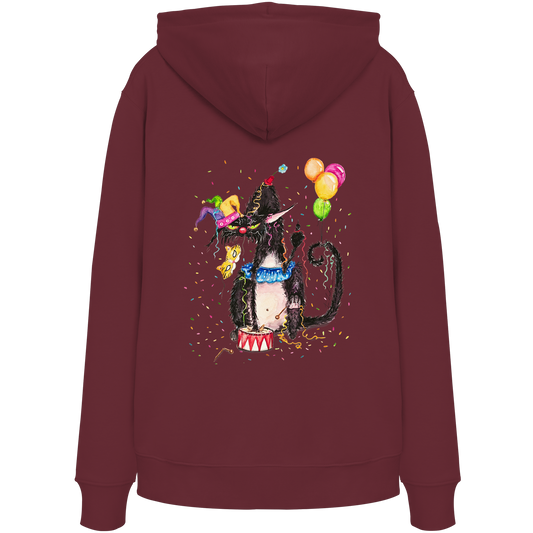 F*U-Cat- Karneval - Druck Hinten - Organic Hoodie