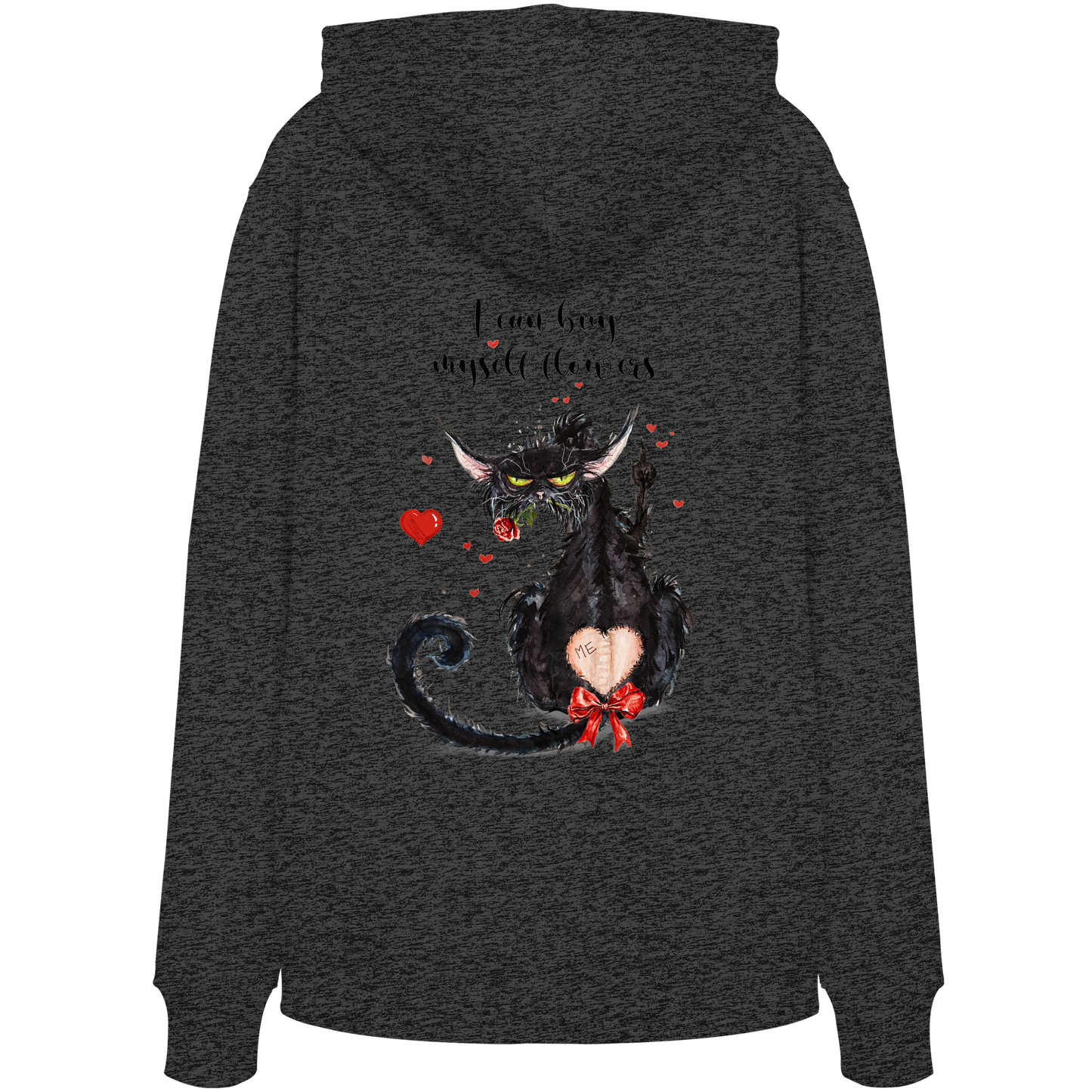 F*U-Cat- Love - Druck Hinten - Organic Hoodie