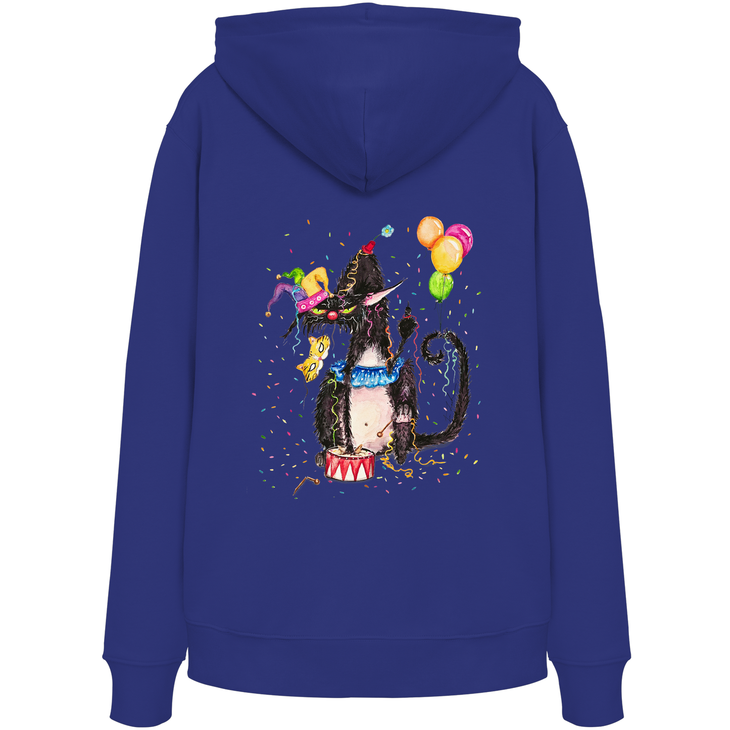 F*U-Cat- Karneval - Druck Hinten - Organic Hoodie