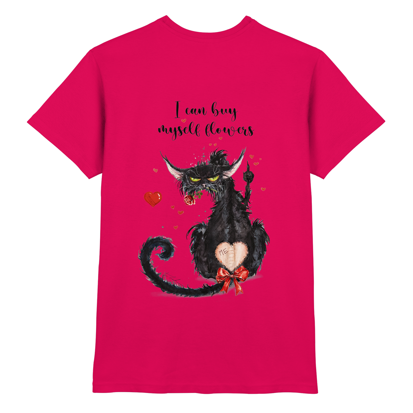 F*U-Cat- Love - Druck Hinten - Premium Shirt