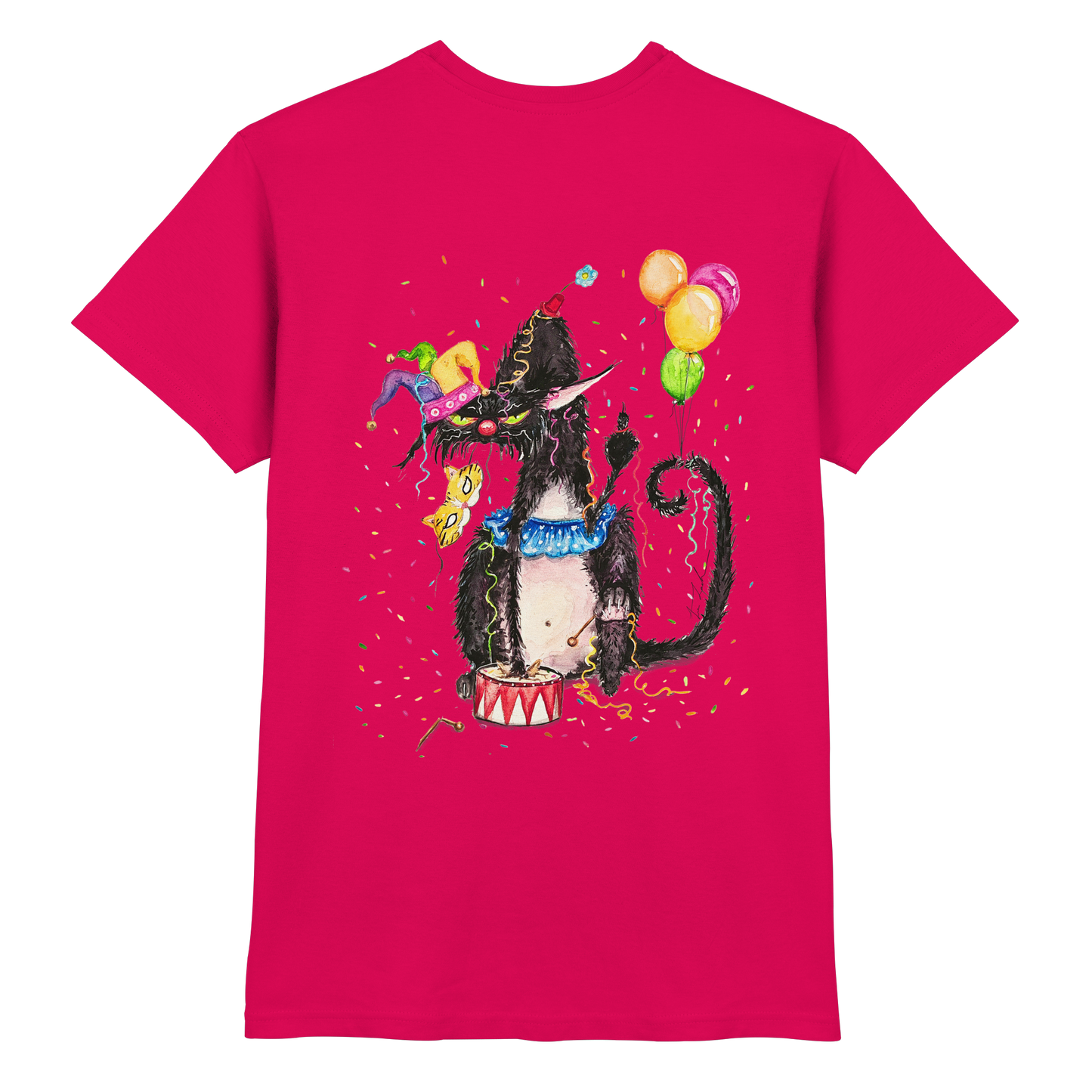 F*U-Cat- Karneval - Druck Hinten - Premium Shirt