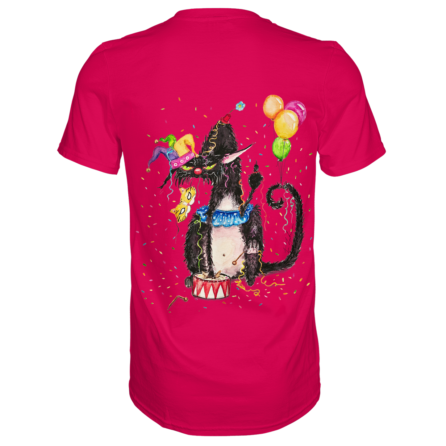 F*U-Cat- Karneval - Druck Hinten - Premium Shirt