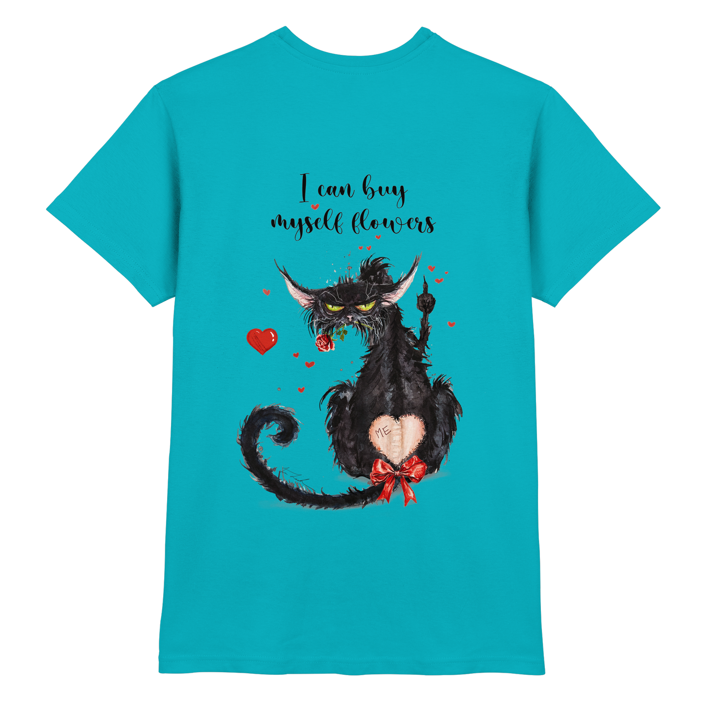 F*U-Cat- Love - Druck Hinten - Premium Shirt