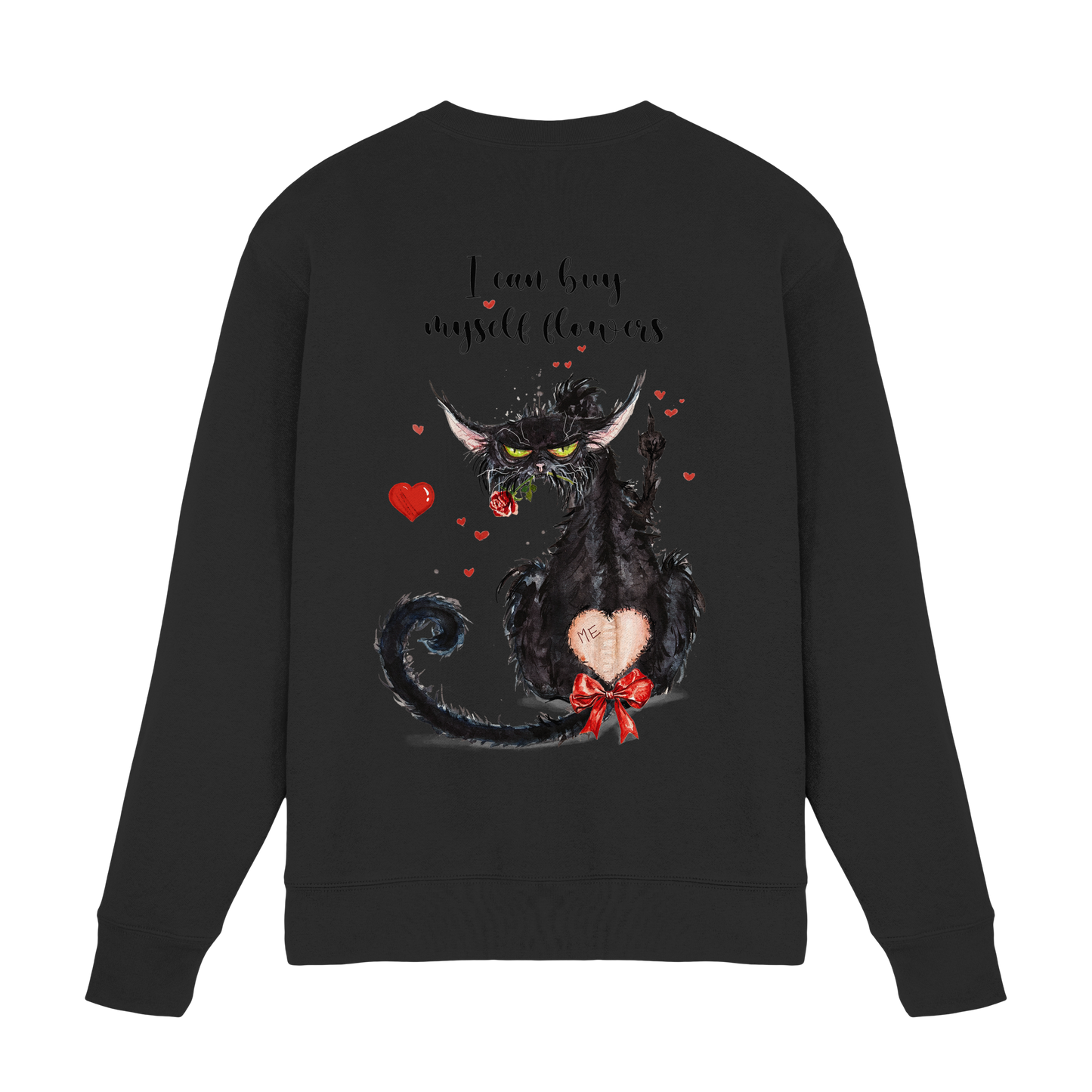 F*U-Cat- Love - Druck Hinten - Premium Sweatshirt