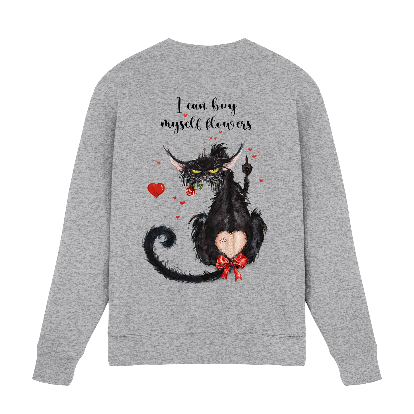 F*U-Cat- Love - Druck Hinten - Premium Sweatshirt