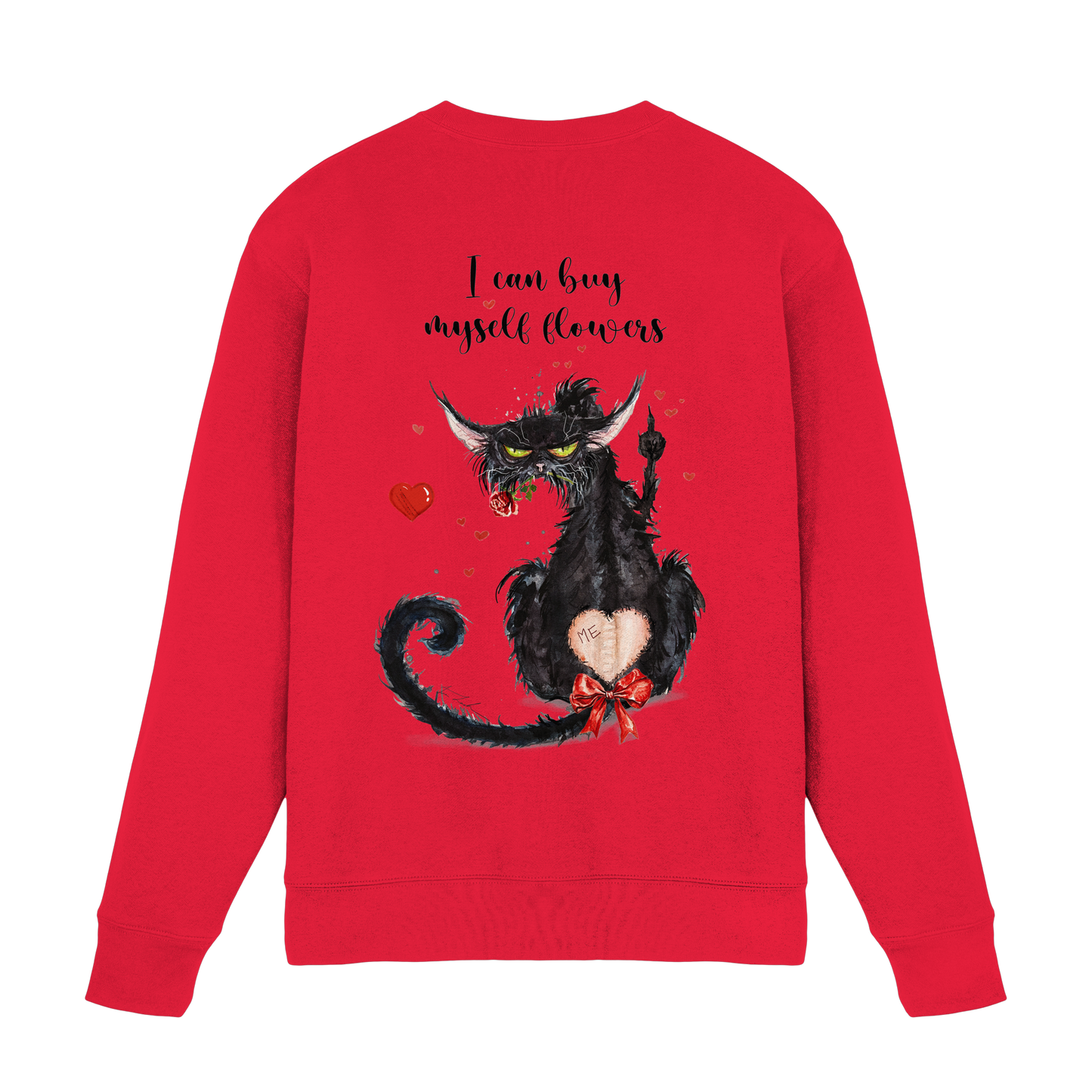 F*U-Cat- Love - Druck Hinten - Premium Sweatshirt