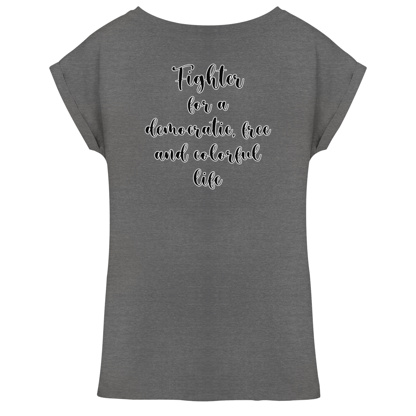 Fighter  - Womens Extended Shoulder T-Shirt