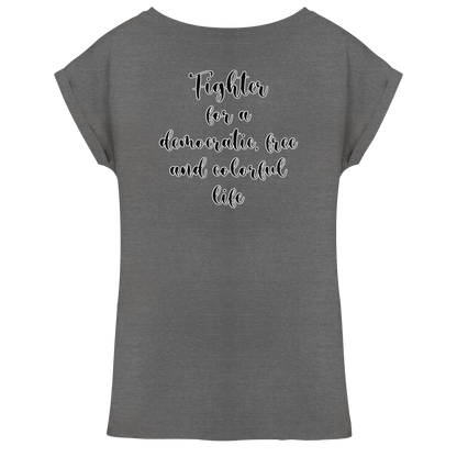 Fighter  - Womens Extended Shoulder T-Shirt