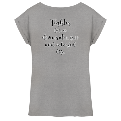Fighter  - Womens Extended Shoulder T-Shirt