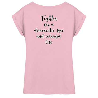 Fighter  - Womens Extended Shoulder T-Shirt