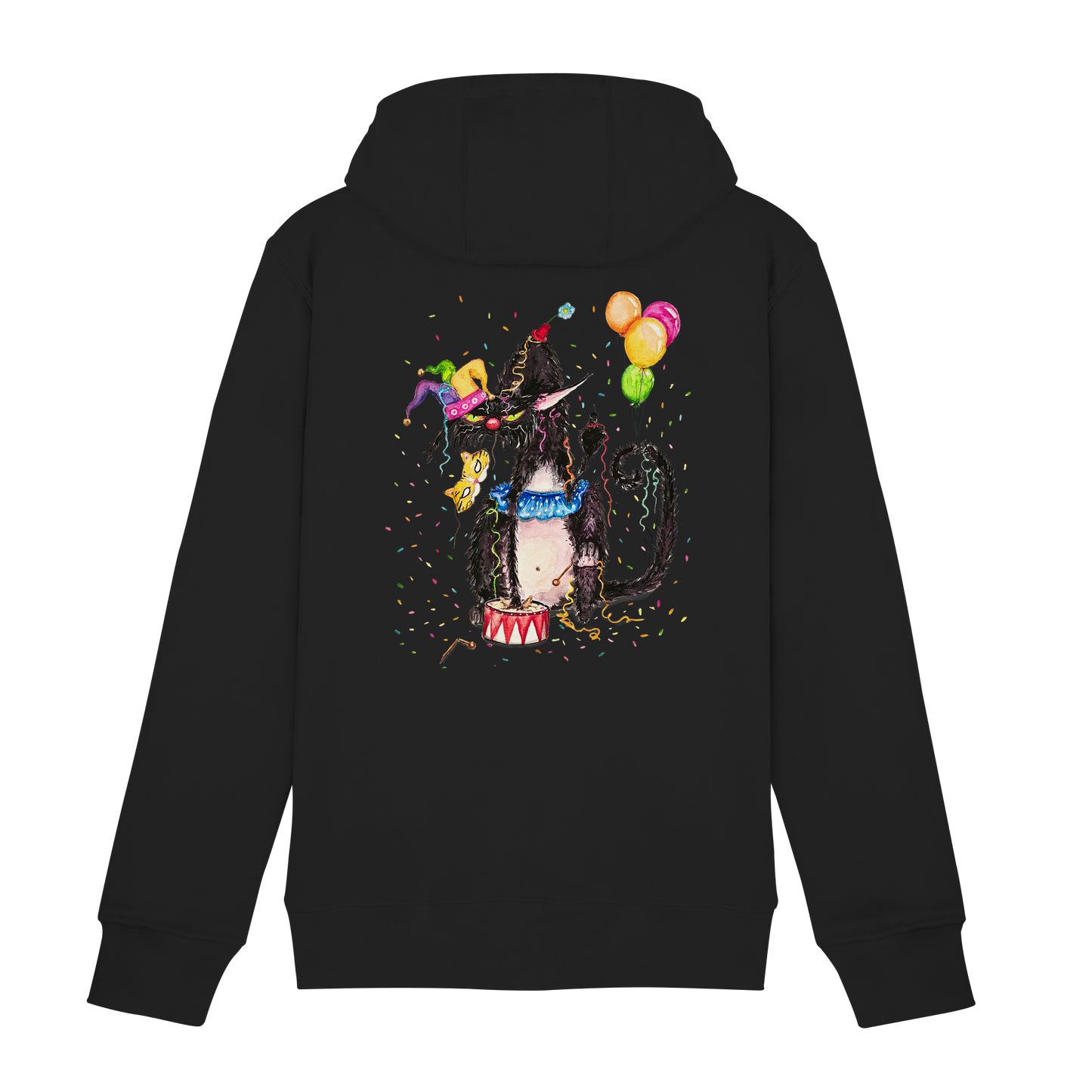 F*U-Cat- Karneval - Druck Hinten - Zipper