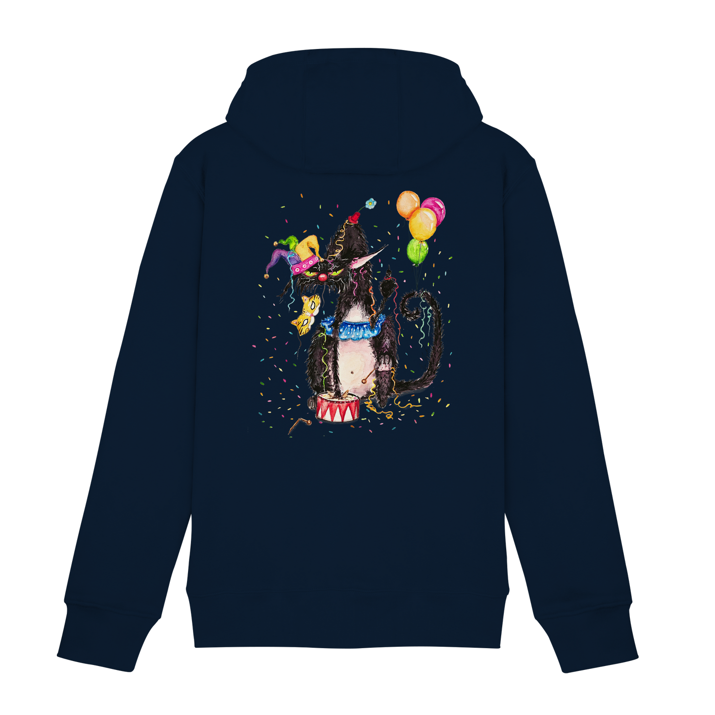 F*U-Cat- Karneval - Druck Hinten - Zipper