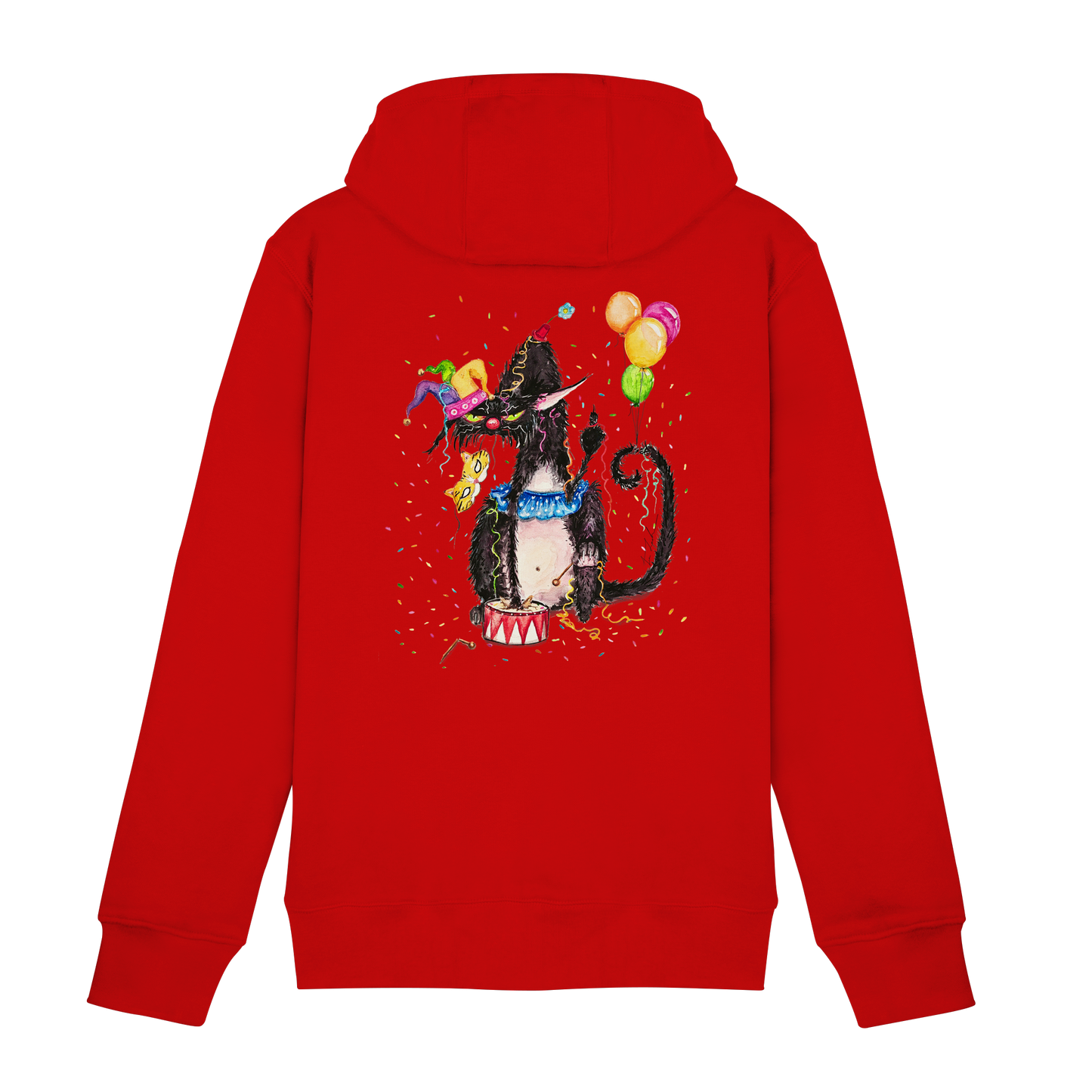 F*U-Cat- Karneval - Druck Hinten - Zipper