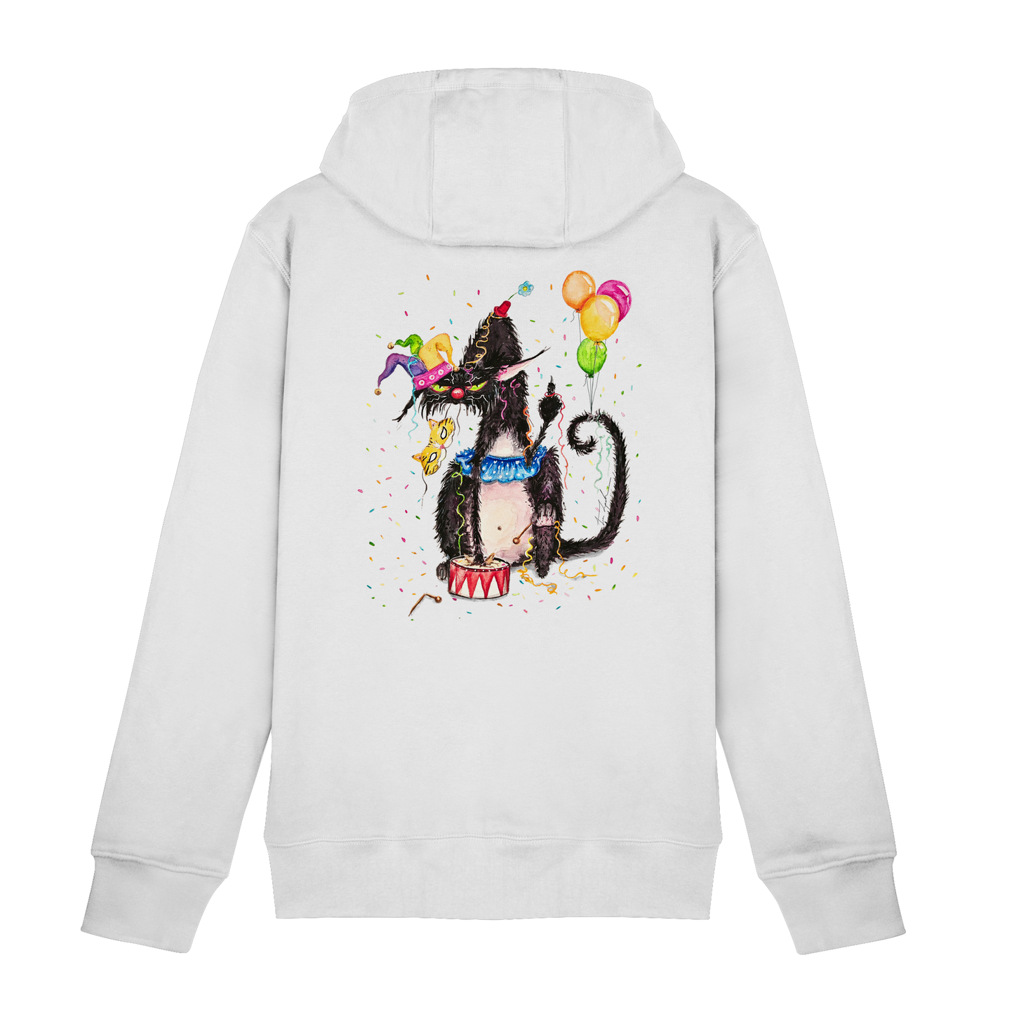 F*U-Cat- Karneval - Druck Hinten - Zipper