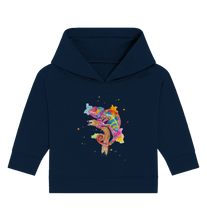 Lade das Bild in den Galerie-Viewer, Buntes Chamäleon  - Baby Organic Hoodie
