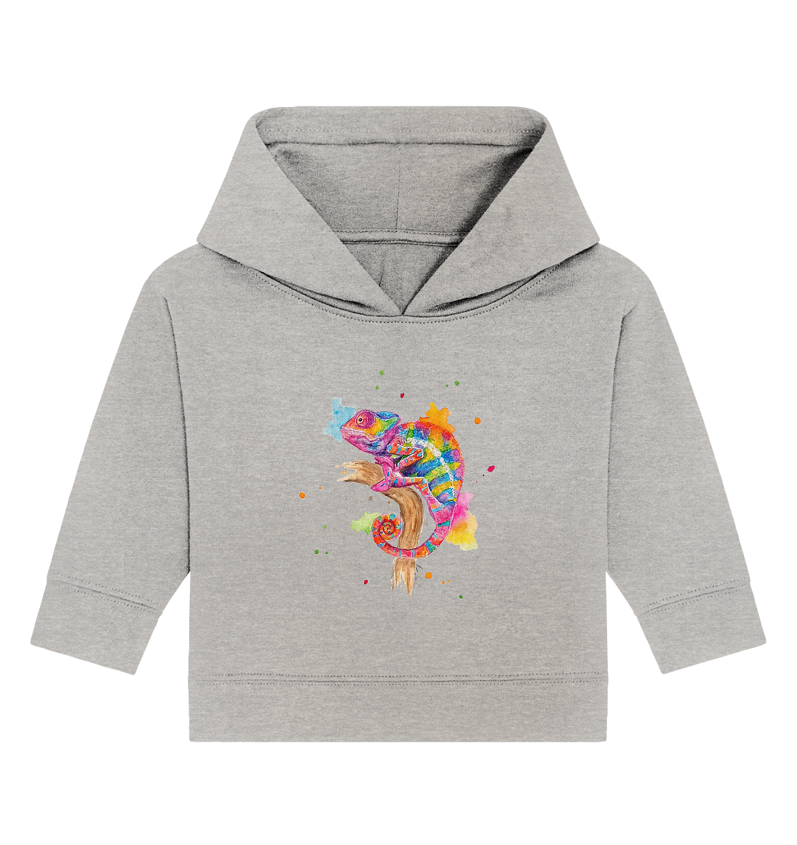 Buntes Chamäleon  - Baby Organic Hoodie